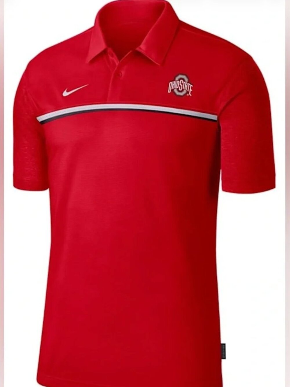 Nike Ohio State Red Polo Men's Size 3XL Buckeyes College Dri-Fit